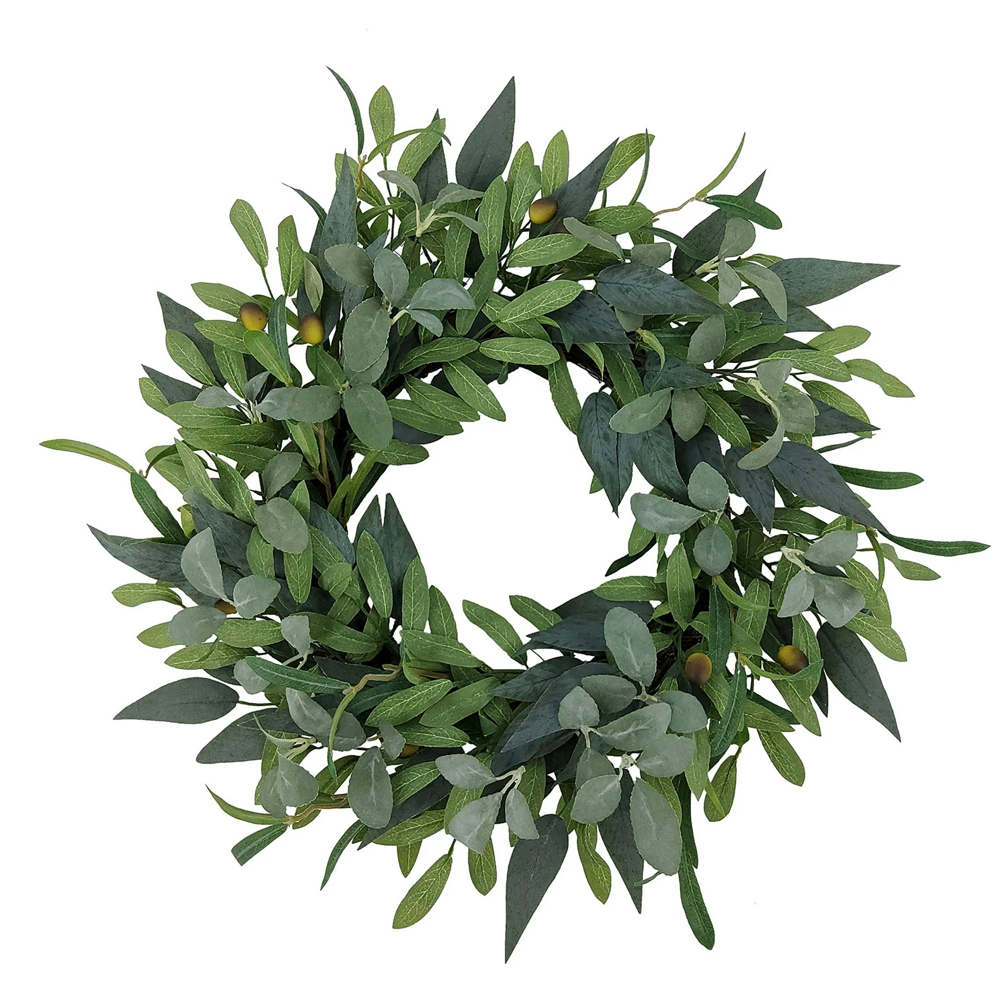 Better Homes & Gardens 18" Artificial Olive Stems Wreath, Polyester. | Walmart (US)
