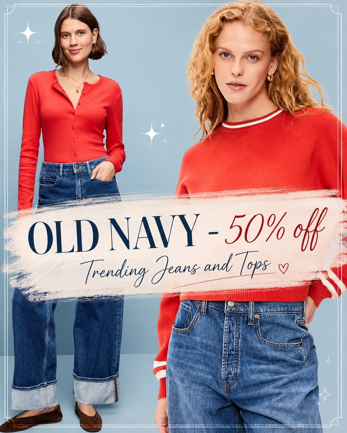 Old Navy 50% off Today - Back to School Sales - SoSoft Cotton Crew-Neck Cropped Sweater and Extra High-Waisted Cuffed Wide-Leg Jeans #oldnavy #jeantrends #falltrends2026 #cuffedjeans Hottest Jean Trends this Fall 2026 #Over40Style #Over50Style

#LTKOver40 #LTKSaleAlert #LTKmomlife