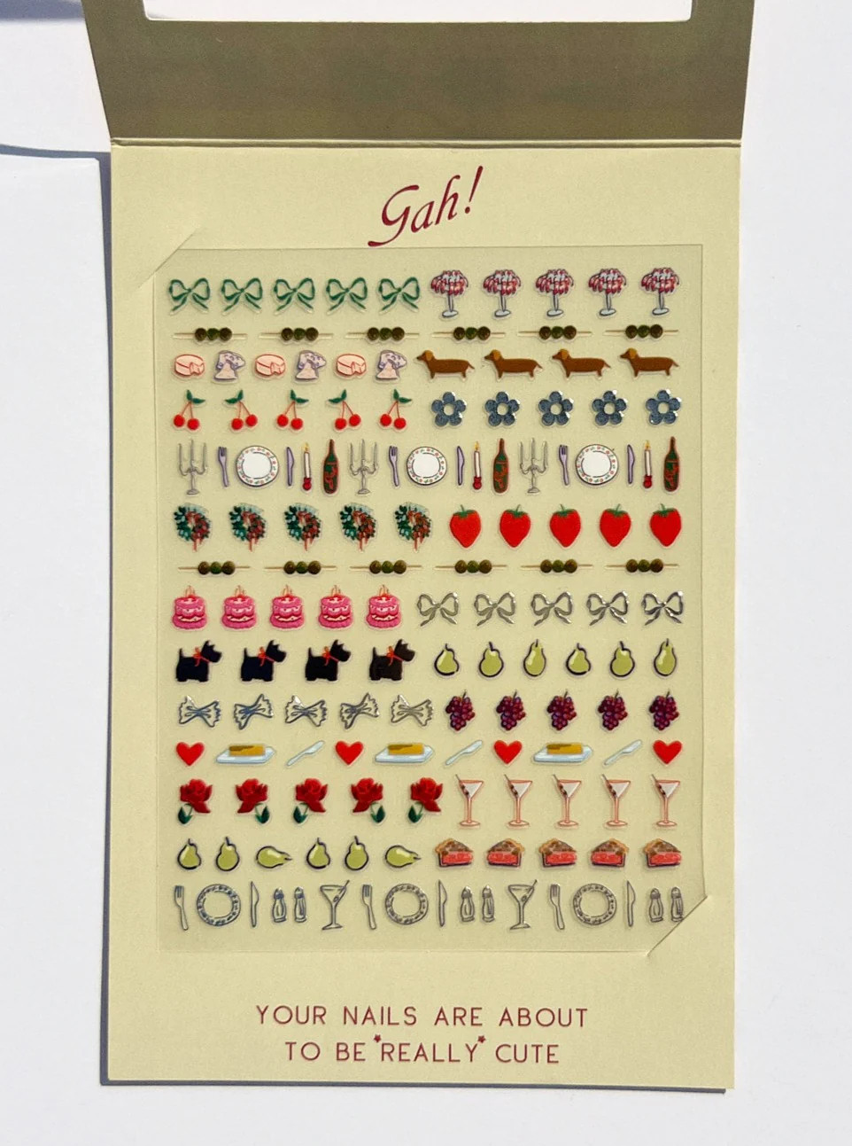 Nail Art Stickers - Gah! Holiday | Lisa Says Gah