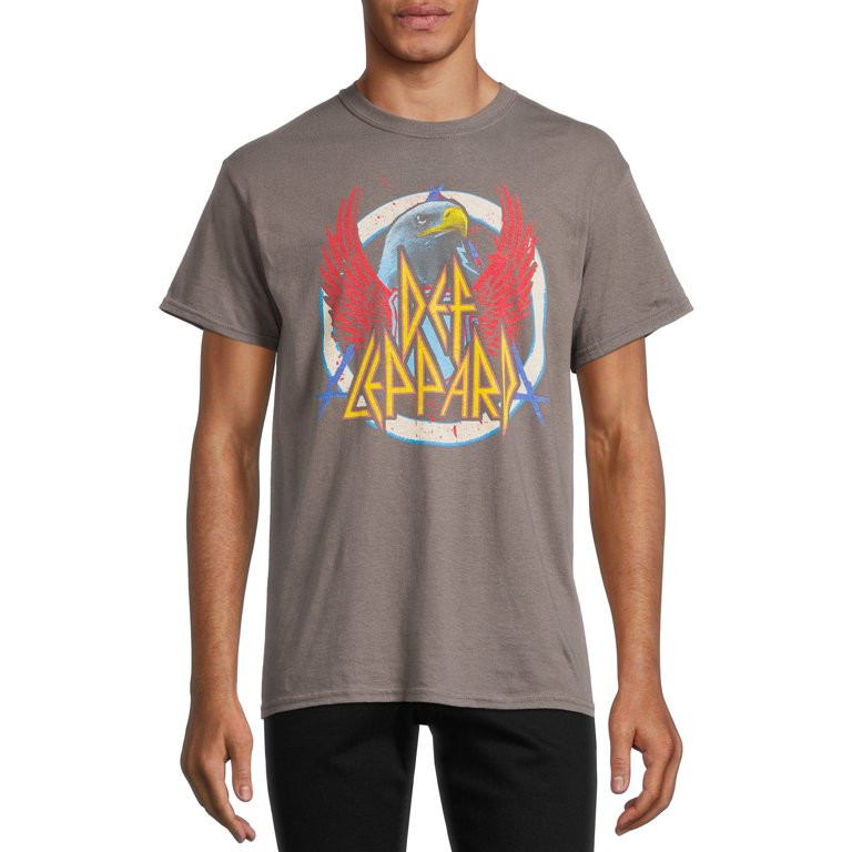 Def Leppard Men's & Big Men's Rock The Americas Graphic Print T-Shirt | Walmart (US)