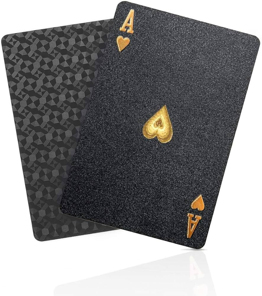 Black Diamond Playing Cards - Waterproof Deck for Magic, Poker, and Casino Fun. Ideal for Parties... | Amazon (US)
