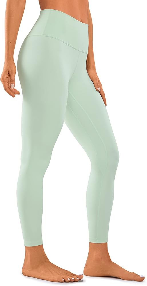 CRZ YOGA Women Naked Feeling Yoga Pants 25 Inches - 7/8 High Waisted Workout Leggings | Amazon (US)