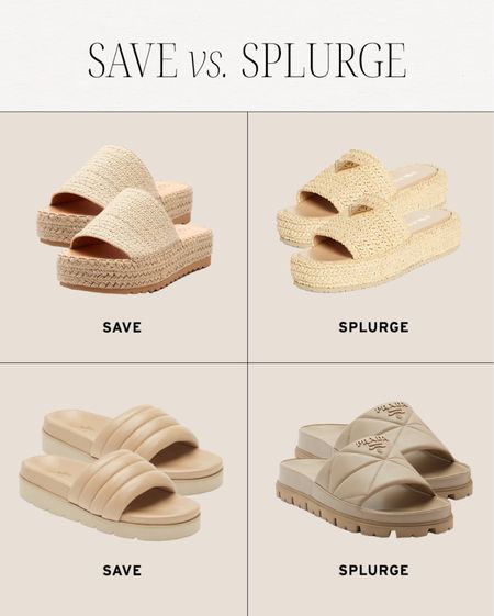 Save vs. Splurge: spring sandals edition! 

#LTKshoecrush