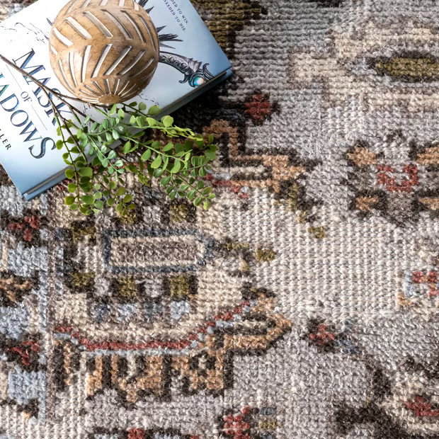 Multi Hand Knotted Oriental Garden 6' x 9' Area Rug | Rugs USA