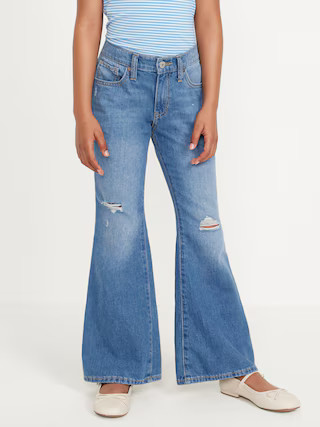 High-Waisted Super Baggy Flare-Leg Jeans for Girls | Old Navy (US)