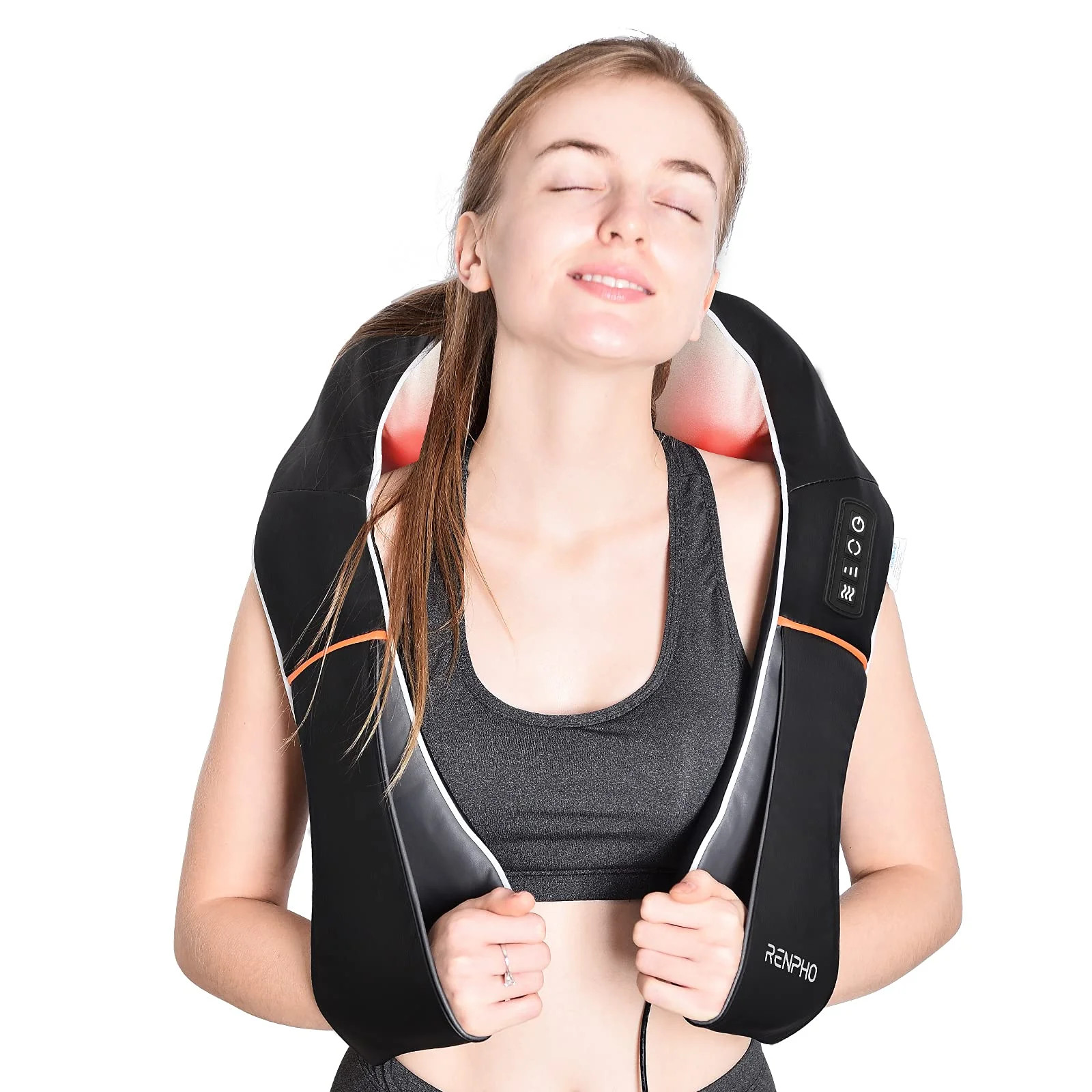 Renpho Shiatsu Neck and Shoulder Back Massager with Heat, Deep Tissue 3D Kneading Massage Pillow ... | Walmart (US)