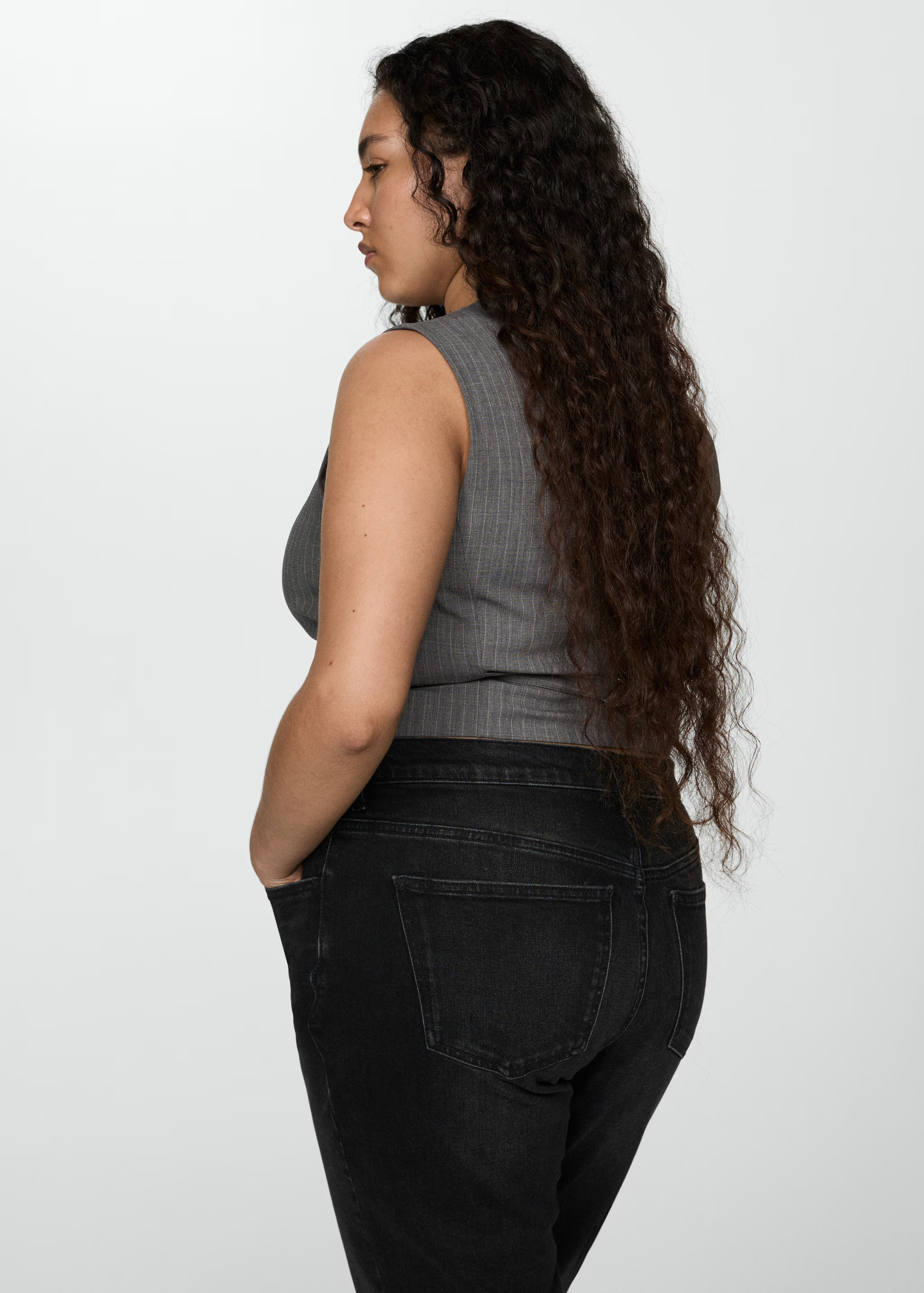 Newmom comfort high-rise jeans - Women | MANGO United Kingdom | MANGO (UK)