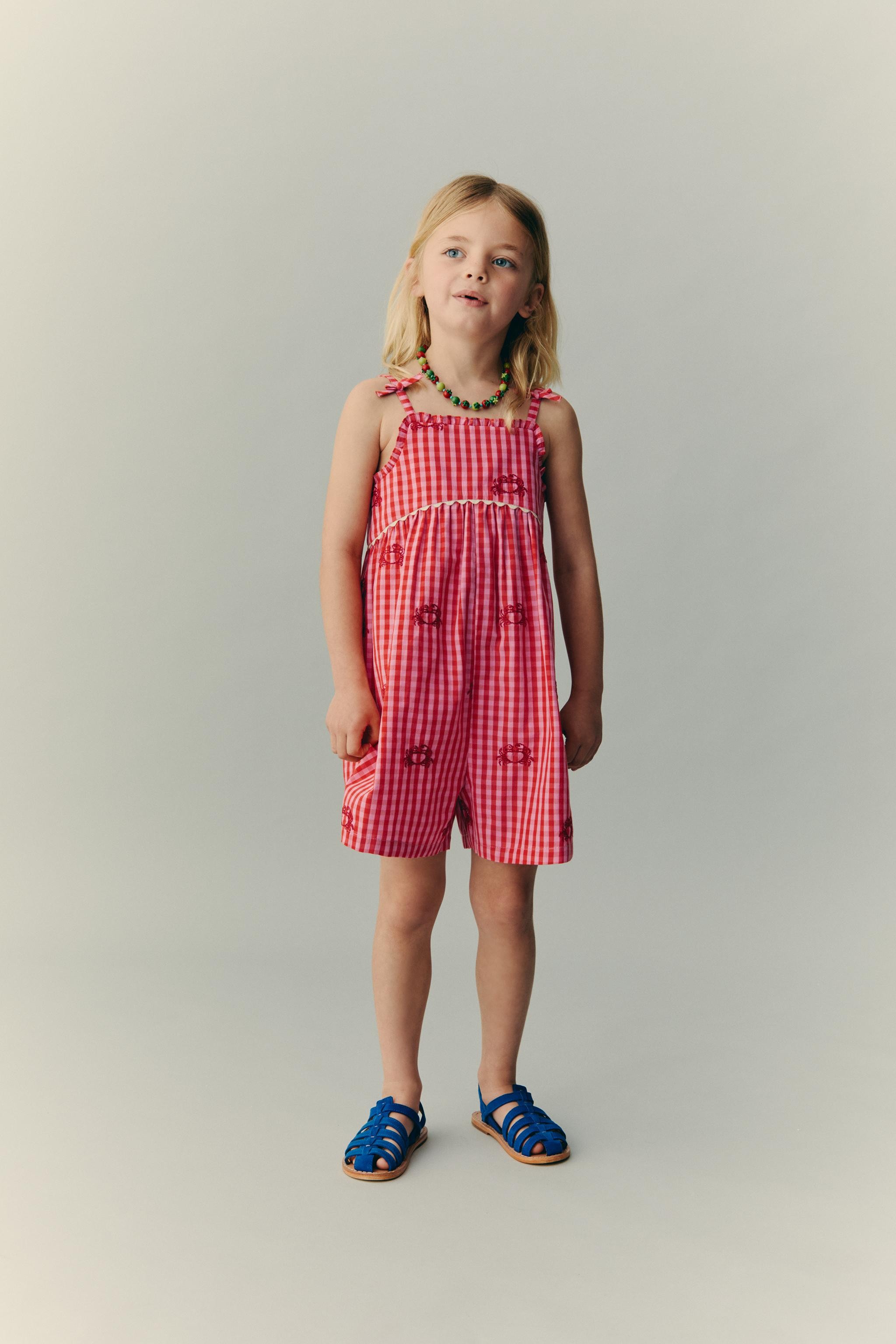 EMBROIDERED CRAB SHORT JUMPSUIT CASA LAWA X ZARA KIDS | Zara US