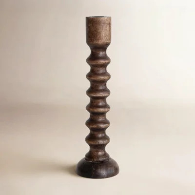 Solid Wood Pillar Candle Holder | Wayfair North America