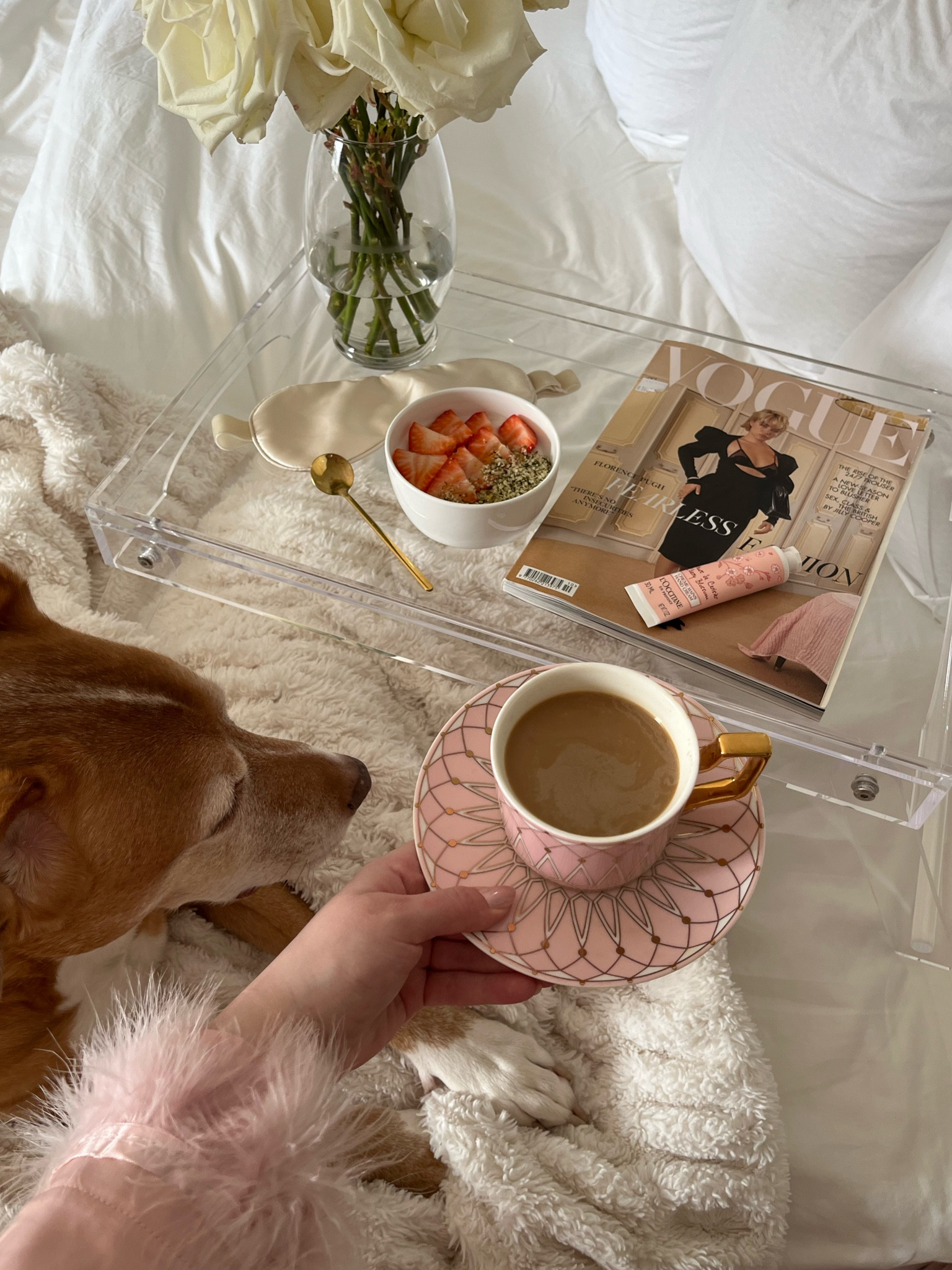 Self care Sunday ☕️🤍🥐🩰🫧

Home decor, home finds, self care, cozy, Sunday, bedding, bed tray, aesthetic, teacup, mug and saucer set, pink

#LTKHome