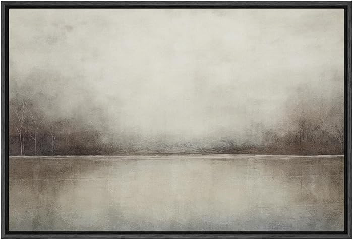 SIGNFORD Framed Canvas Print Wall Art Abstract Landscape Wilderness Impressionism Traditional Sce... | Amazon (US)