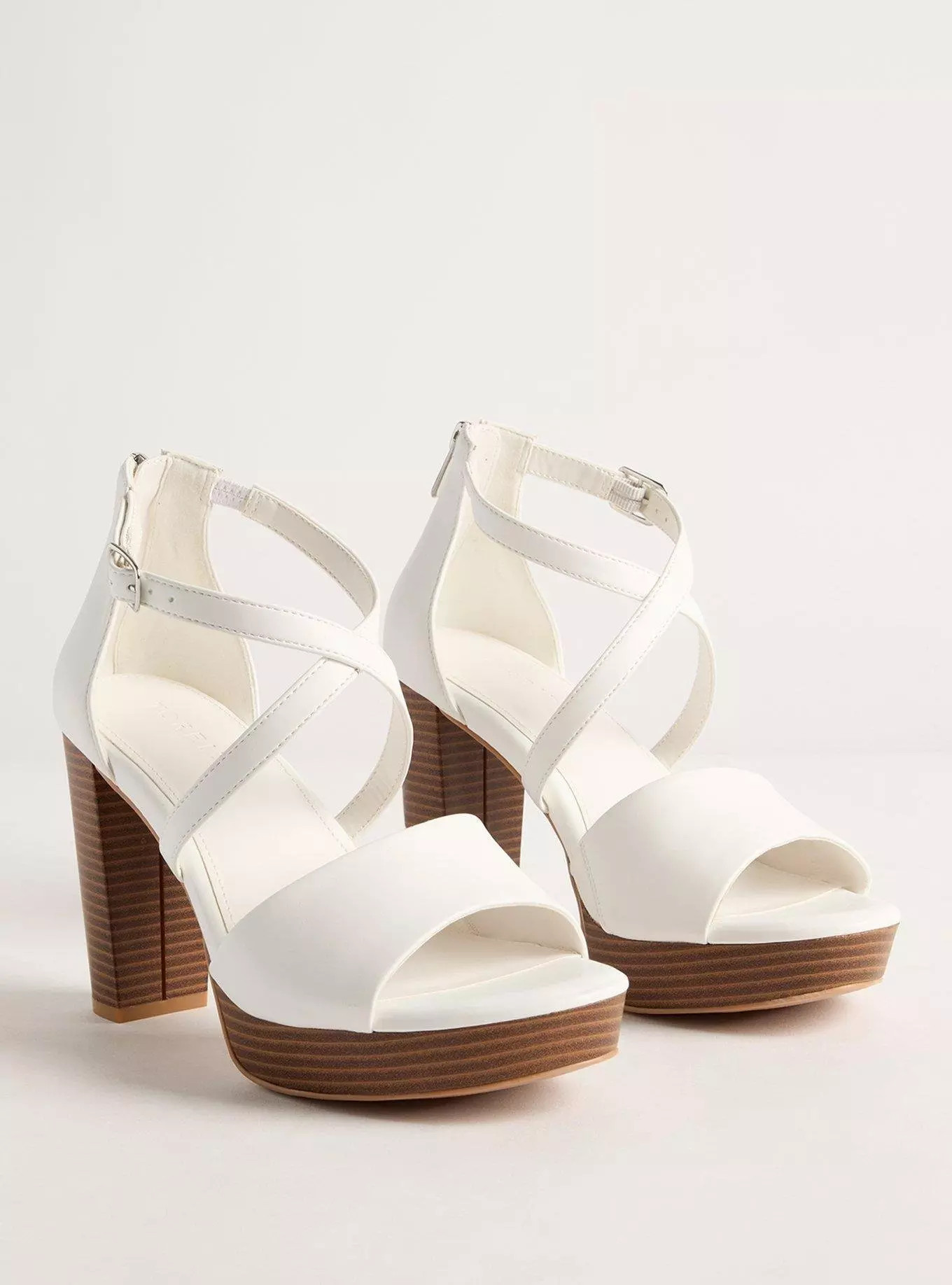 Crisscross Platform Heeled Sandal | Torrid (US & Canada)