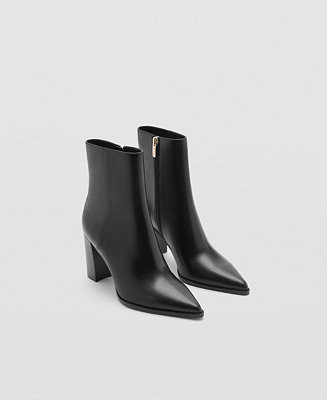 Mango Women's Pointed Heel Ankle Boots - Macy's | Macy's