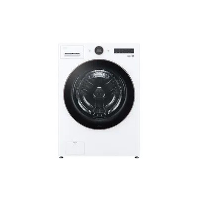 LG 5.0 cu. ft. Stackable Smart Front Load Washer in White with AI Digital Dial, Steam and TurboWa... | The Home Depot