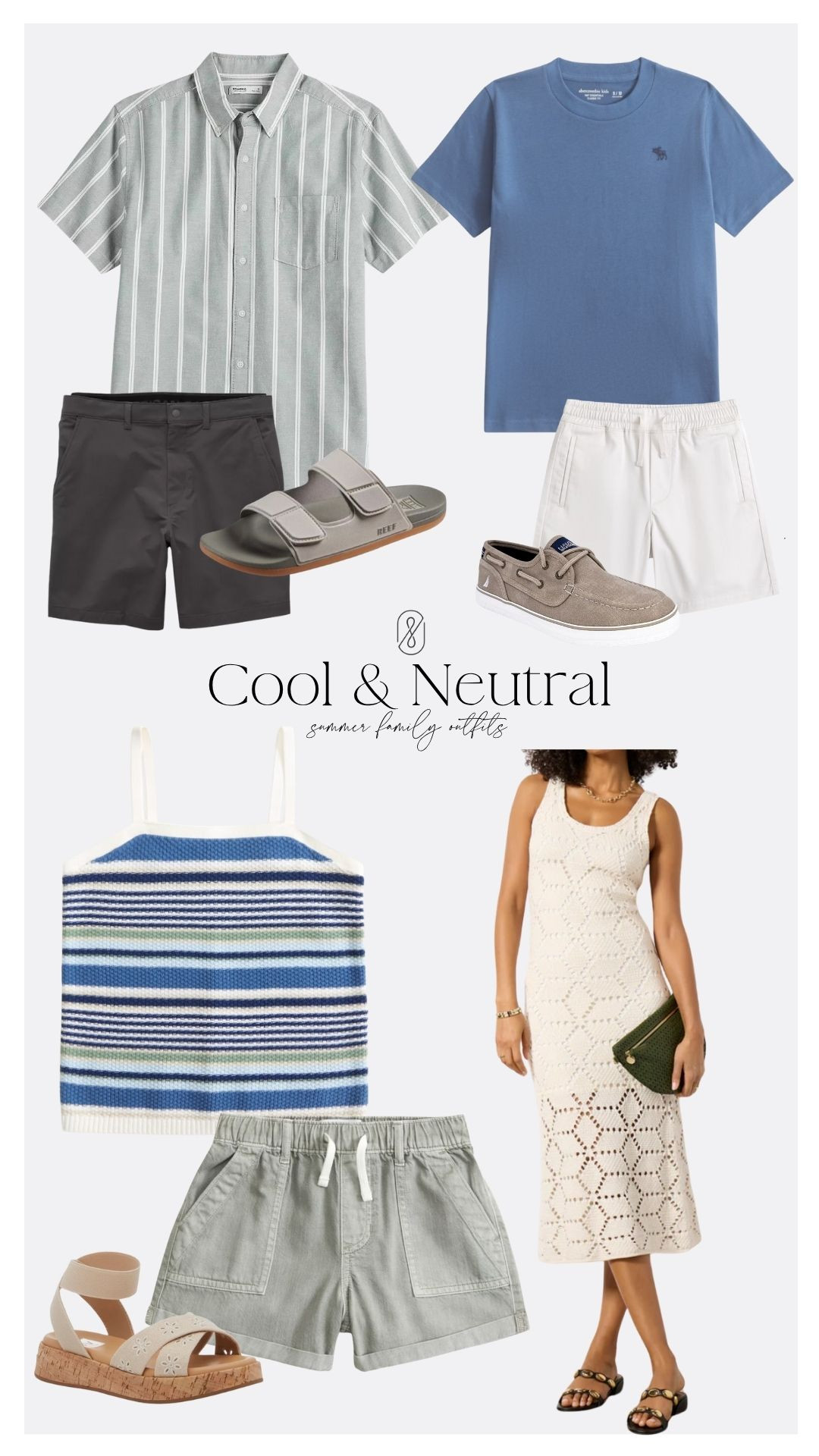 Another perfect set to keep you and your family cool, this time with softer tones and fun textures. #familyof4 #familysessionoutfits 

 #LTKKids #LTKFamily #LTKMens