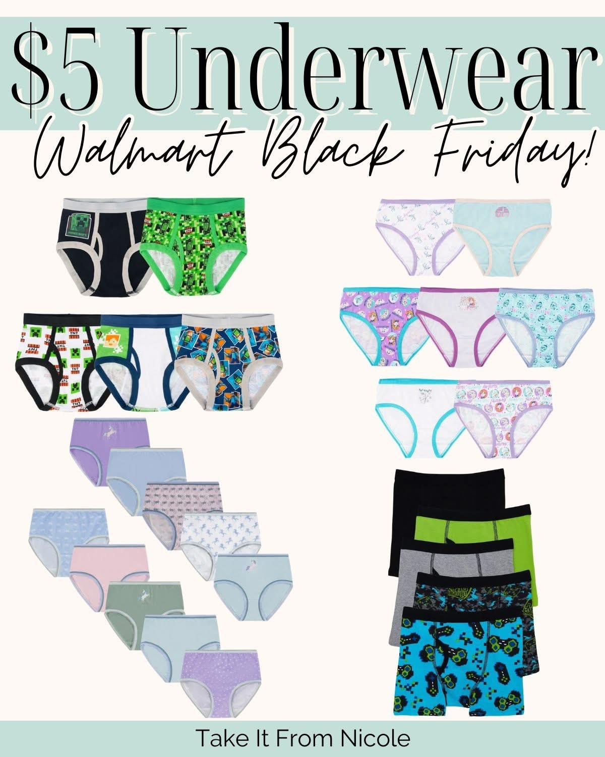 $5 underwear at Walmart for Black Friday!!

Walmart Black Friday / Walmart deals / Walmart sale / Walmart finds / Black Friday deals 

#LTKGiftGuide #LTKCyberWeek #LTKHoliday