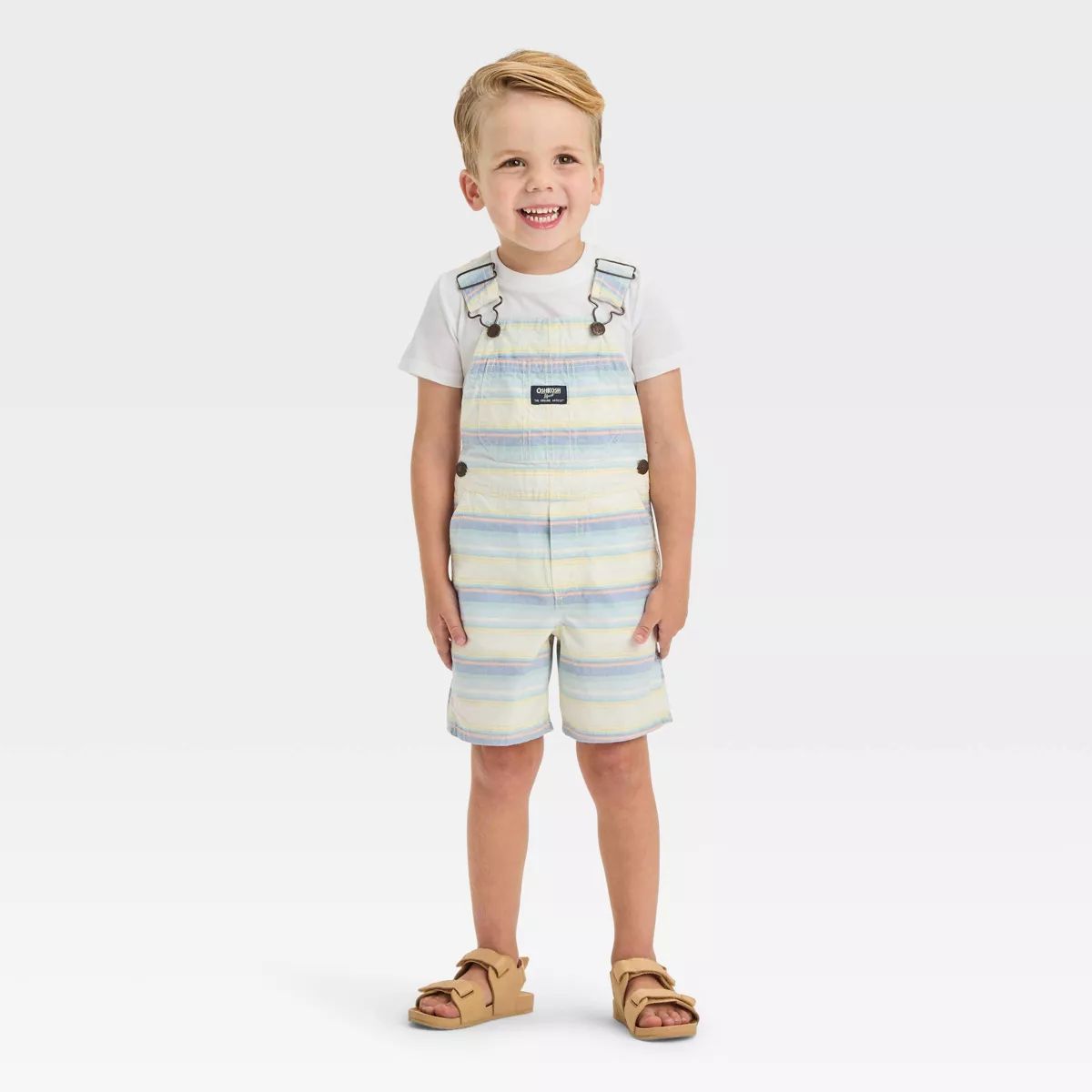 OshKosh B'gosh Toddler Boys' Striped Shortalls | Target