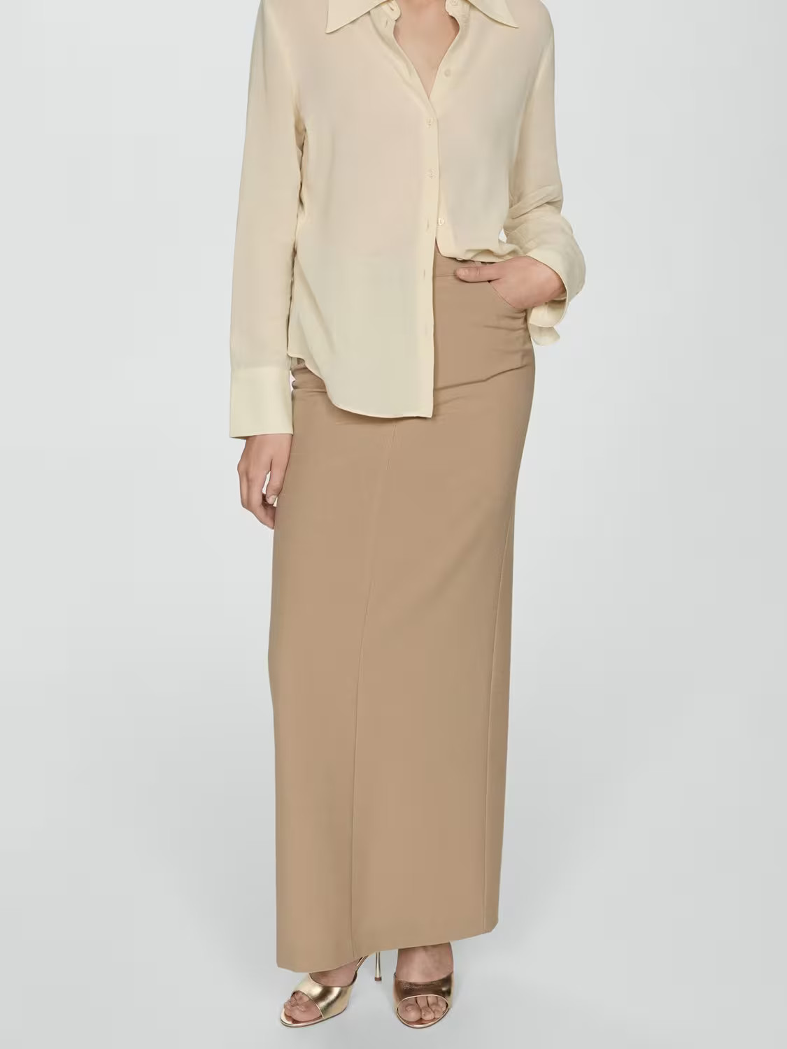 MangoKaribi-a Tailored Straight Skirt | John Lewis (UK)