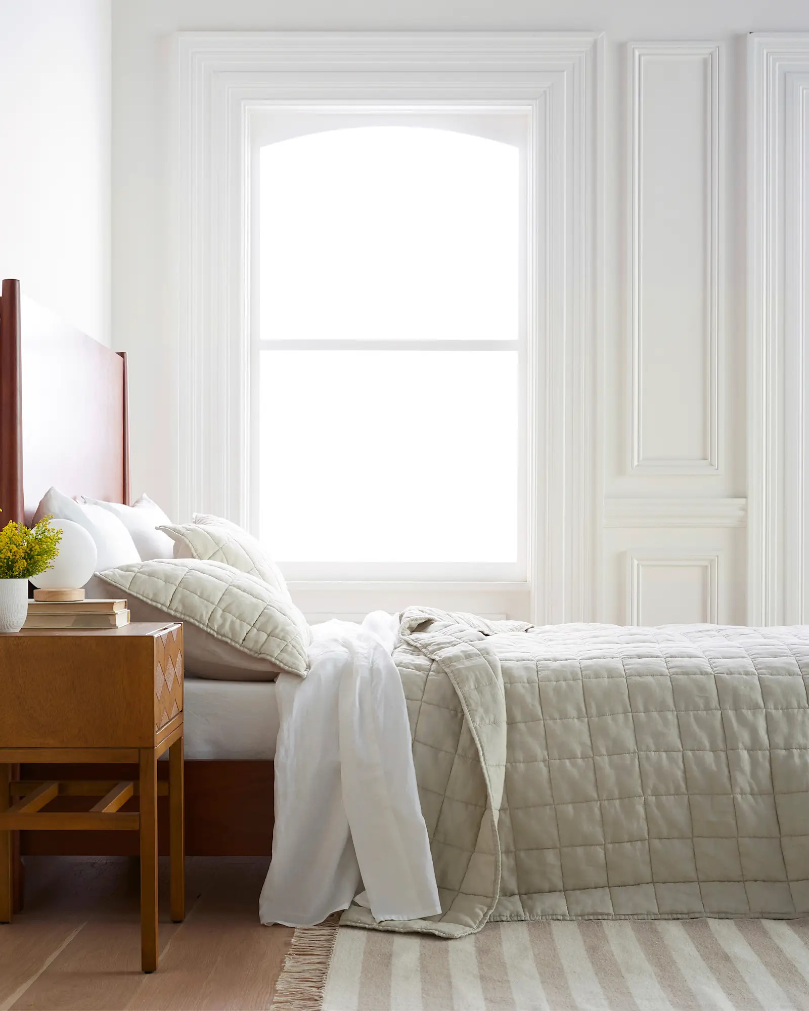 European Linen Box Quilt Set | Quince