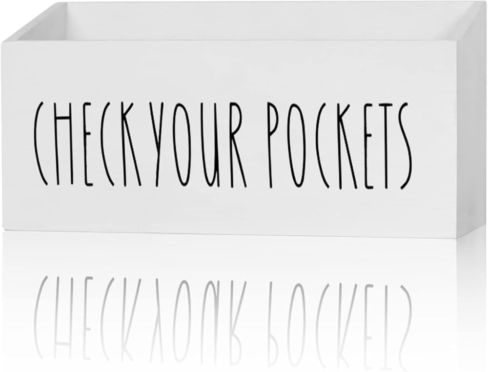 Pocket Treasures Holder, Laundry Room Organization, Magnetic Laundry Money Coin Caddy, Farmhouse ... | Amazon (US)