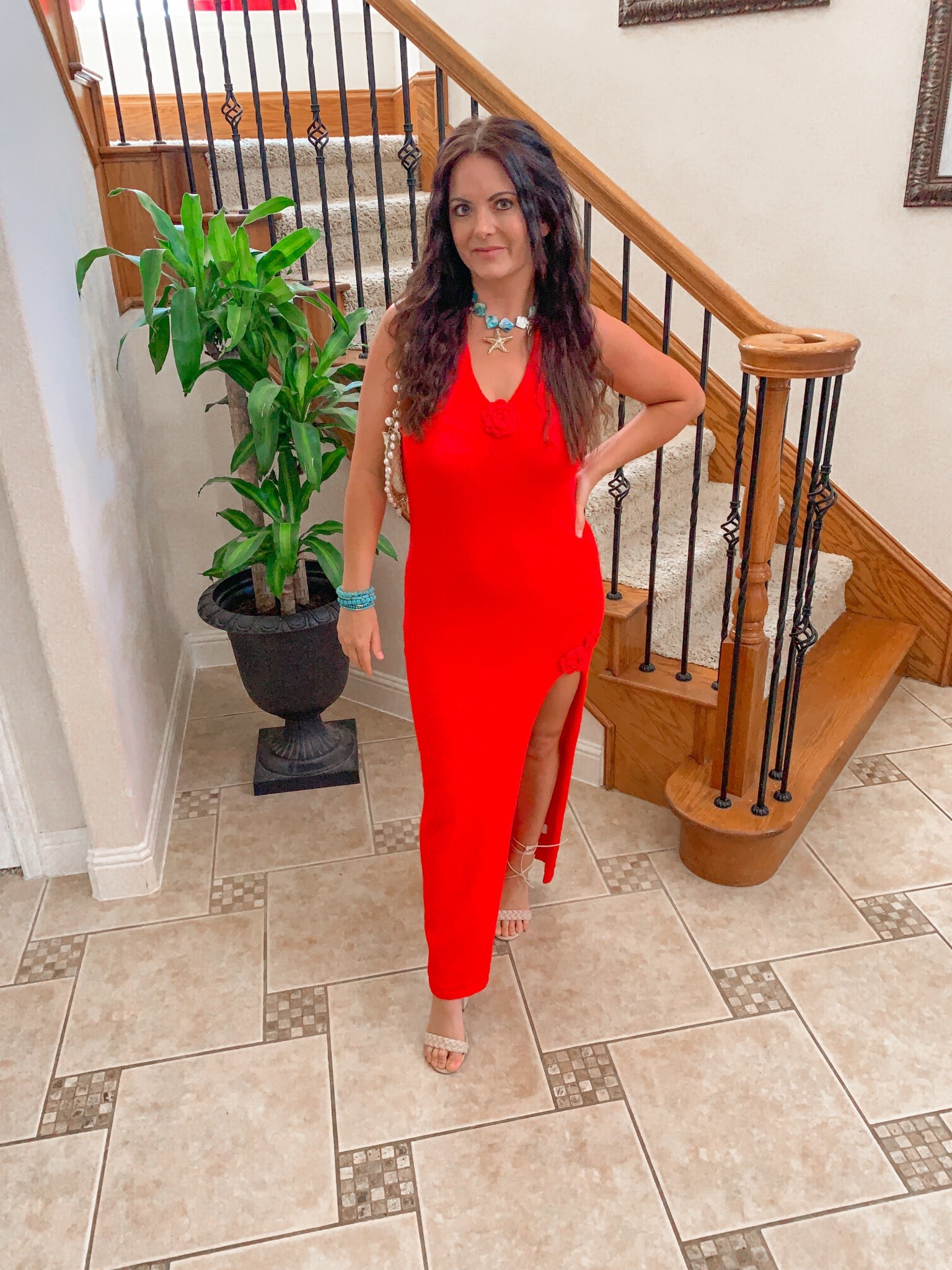 Maxi dress. Floral dress. Red dress. Floral appliqué dress. Halter dress. Y2K dress. Red outfit. Beach dress. Spring break dress. Spring break outfit. Beach outfit. Viral maxi dress. Amazon maxi dress. Amazon best selling dress. Amazon best selling romper. Spring outfit. Spring dress. Gossip girl outfit. Date night outfit. Amazon new arrivals. Resort wear. Summer outfit. Summer dress. Vacation outfit. Vacation dress. Best selling Seashell purse. Seashell necklace. Turquoise jewelry. Summer Jewelry. Strappy heels. Nude heels. Beach vacation outfit. Coastal outfit. 

#LTKgrwm #LTKootd #LTKSaleAlert