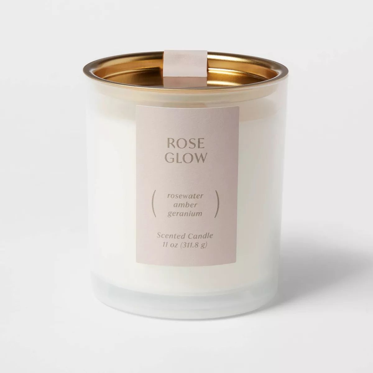 1-Wick 11oz Glass Jar Candle Rose Glow - Threshold™ | Target