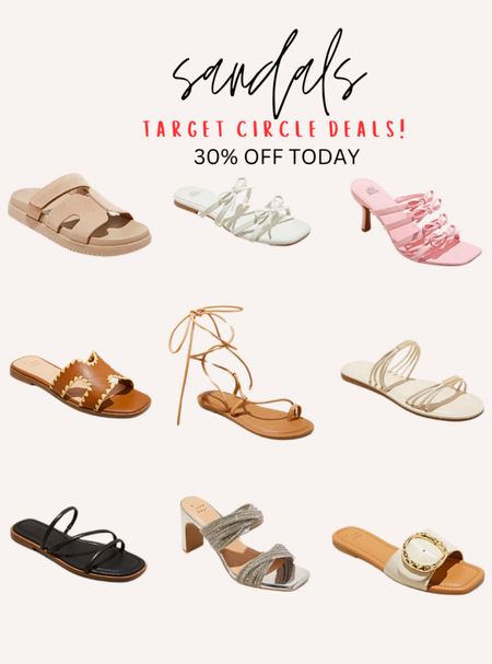 Target Circle Week - 30% OFF SANDALS! #shoecrush #targetcircleweek #targetshoes #targetfinds 

#LTKfindsunder50 #LTKsalealert #LTKstyletip