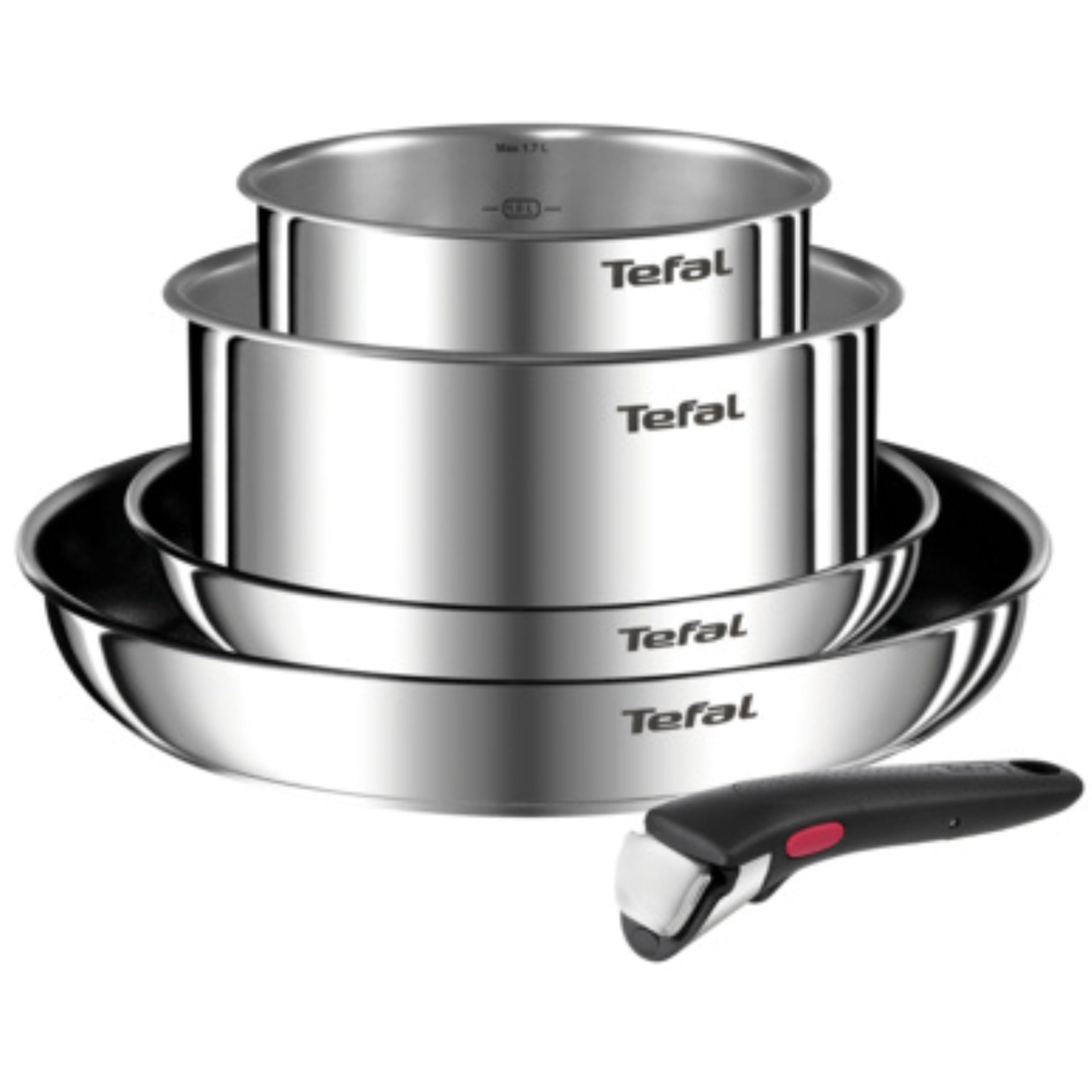TEFAL L897S574 Ingenio Emotion 5-piece Set - Induction Compatible, Variety Pack, Silver | Amazon (UK)