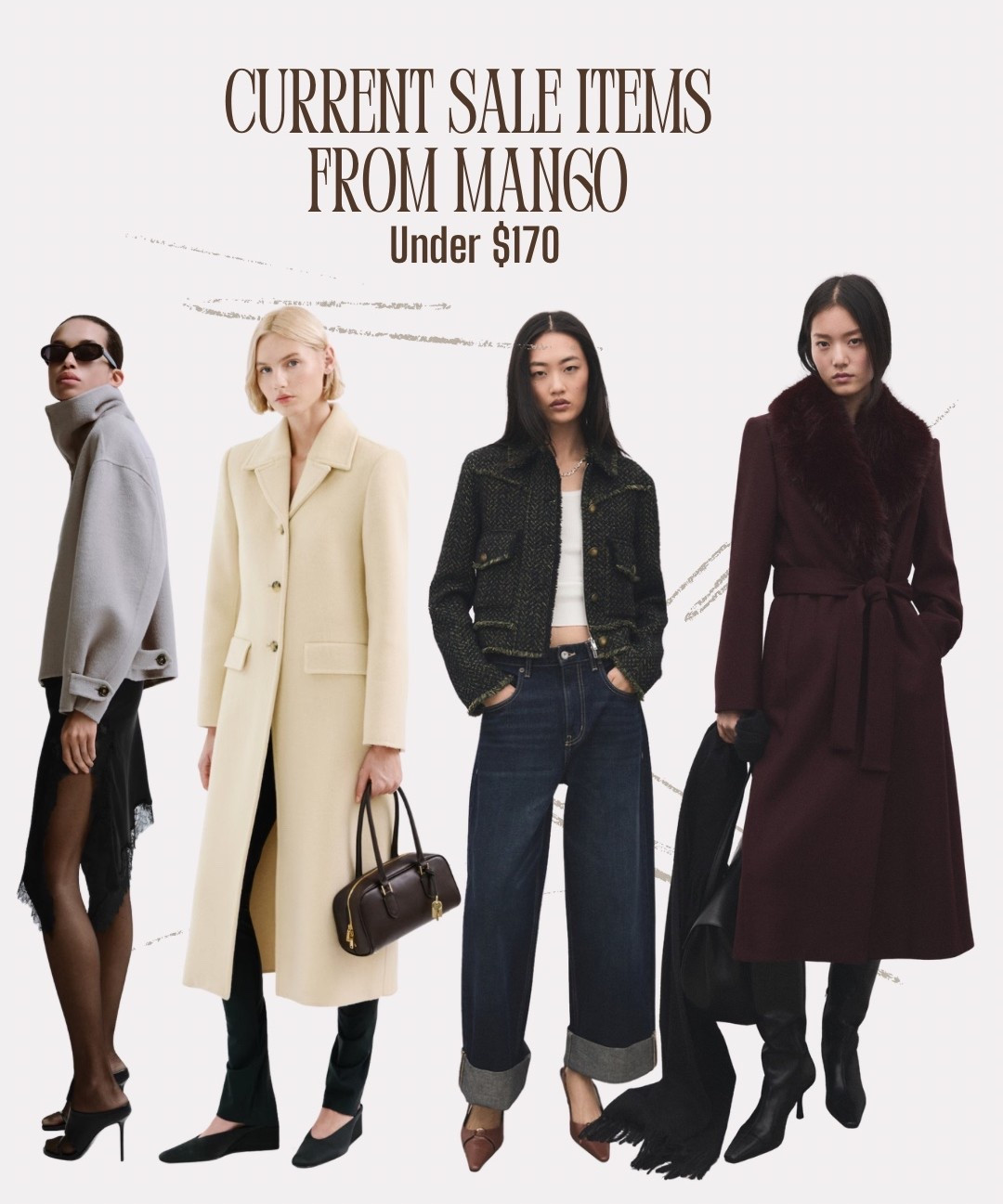 All these jackets are on sale now on Mango! 