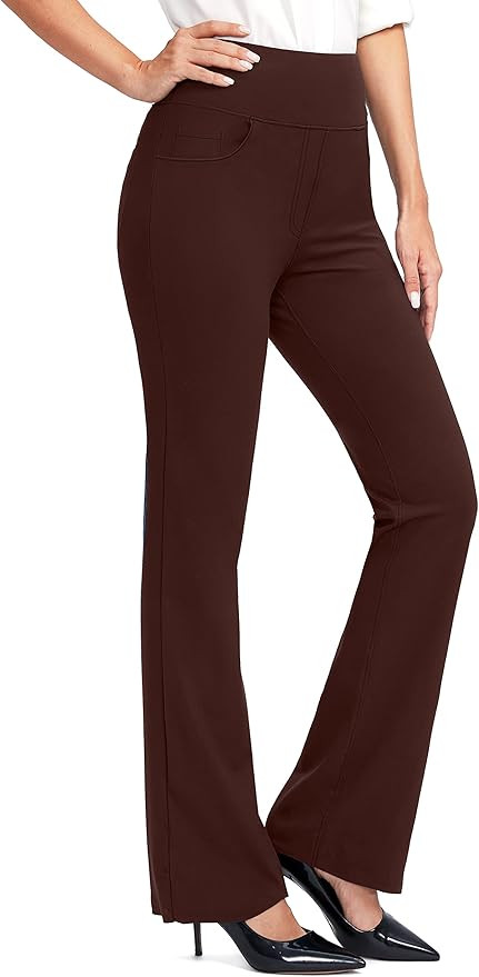 Rammus Womens Yoga Dress Pants with 5 Pockets High Waist Stretch Work Pants for Women Bootcut Sla... | Amazon (US)