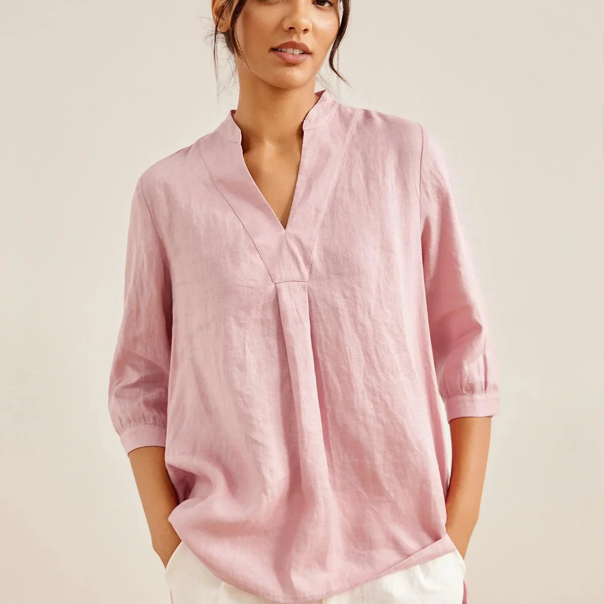 100% Linen Dress Shirt JOANNA | LINTICO