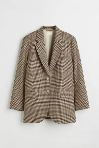 Pauline Blazer in Brown & Cream curated on LTK