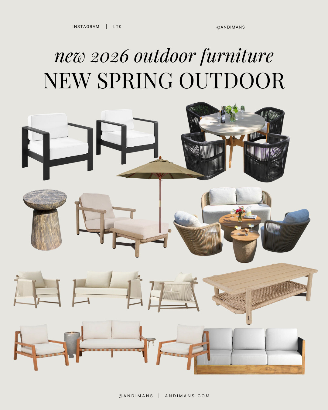 Warm woods, woven textures, and relaxed silhouettes that bring effortless, organic style to your outdoor space. 

 #LTKSeasonal #LTKHome #LTKSaleAlert