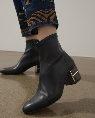 Tort Heel Black Boots | Chico's