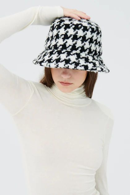 Barbara Houndstooth Bucket Hat | Storets (Global)