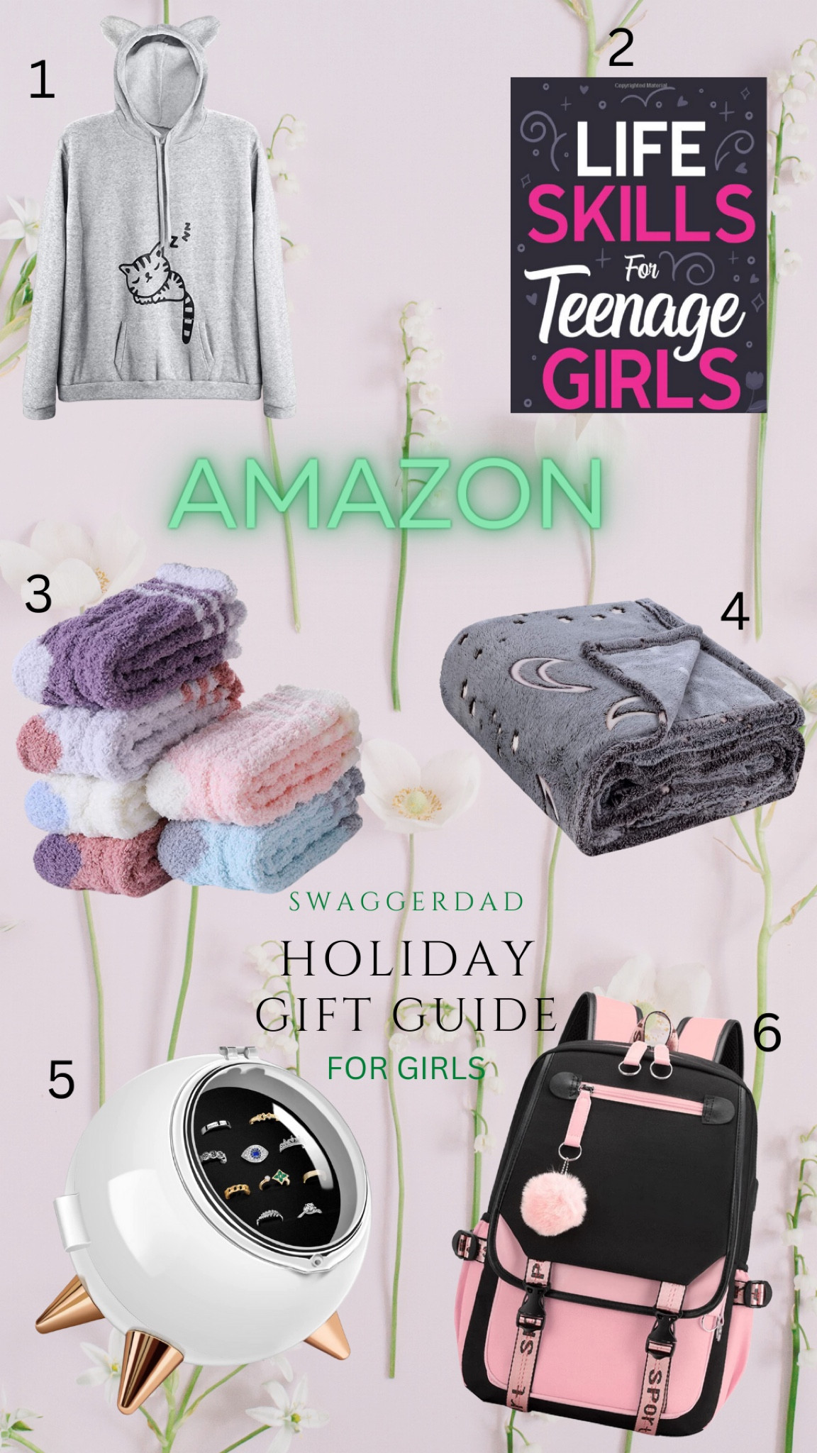 Black Friday Vibe, Teenage Girls
Socks, girls hoodie, backpack, jewelry box, Book for teens 

#LTKkids #LTKHoliday #LTKGiftGuide