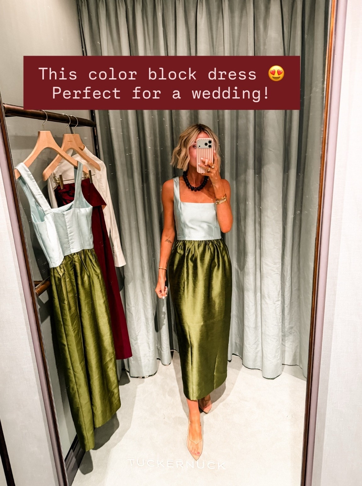 This Tuckernuck color block dress would be the perfect wedding guest dress! Wearing size XS. Part of the Friends & Family sale with code FAMILY! 

Loverly Grey, Tuckernuck, sale alert, wedding guest dress, cocktail dress

#LTKSaleAlert #LTKWedding #LTKSeasonal