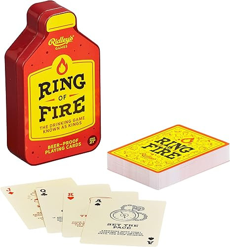 Ridley’s Ring of Fire Drinking Card Game – Fast-Paced Kings Card Game for Adults Ages 21+ –... | Amazon (US)