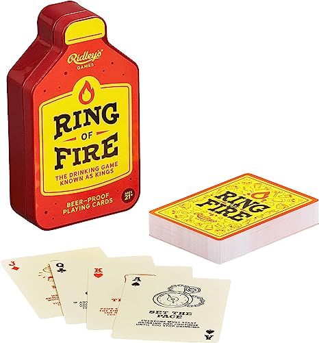 Ridley’s Ring of Fire Drinking Card Game – Fast-Paced Kings Card Game for Adults Ages 21+ –... | Amazon (US)