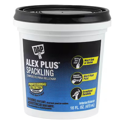 DAP Alex Plus 16-fl oz Heavy Duty Interior/Exterior White Spackling | Lowe's