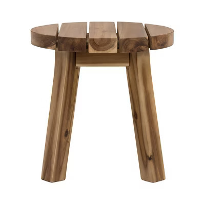 Round Solid Wood Side Table D16x16" | Target