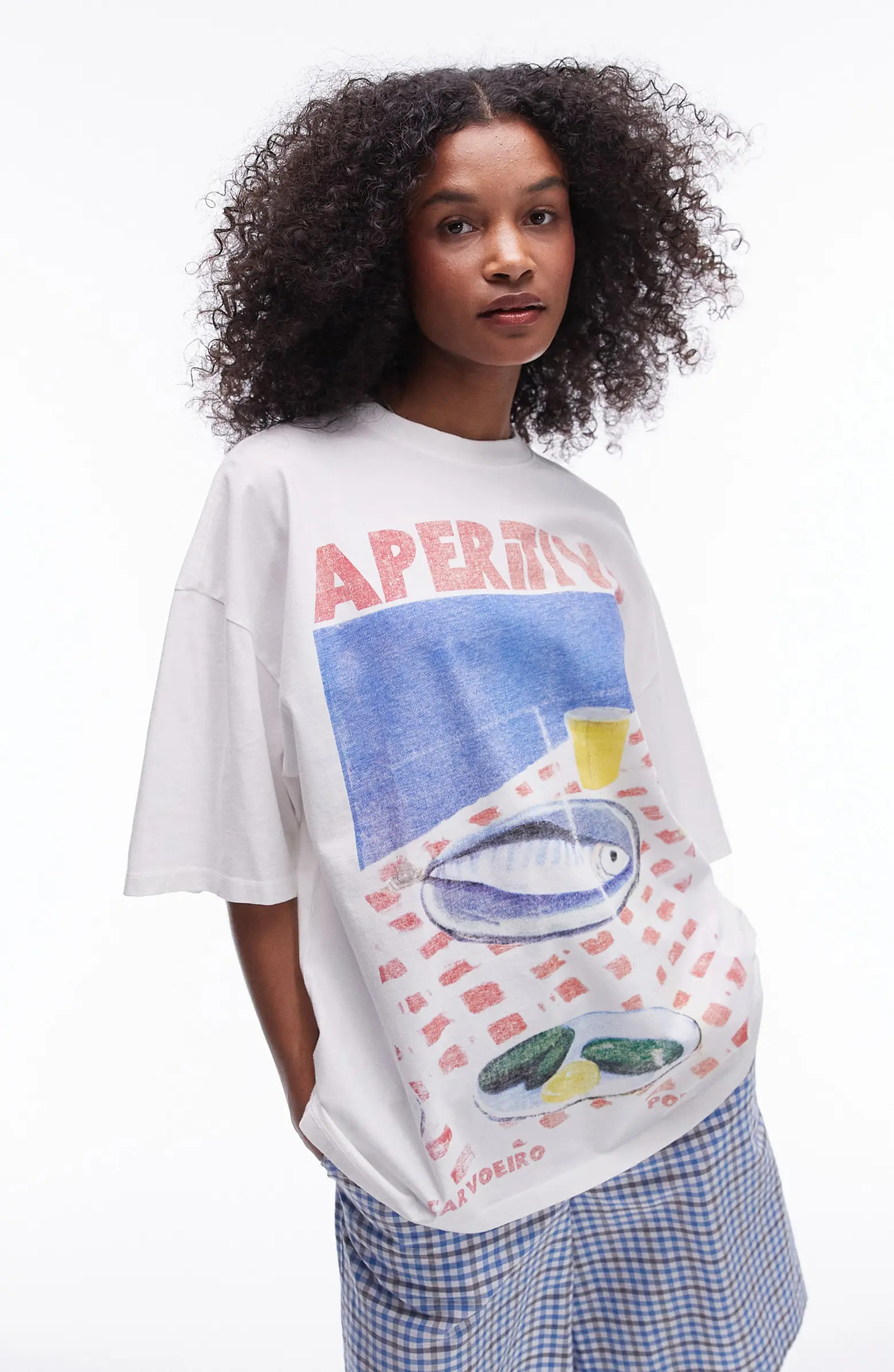 Topshop Apertivo Oversize Graphic T-Shirt | Nordstrom | Nordstrom