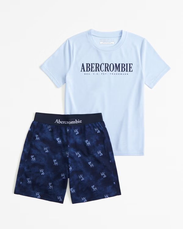 boys shorts pajama set | boys | Abercrombie.com | Abercrombie & Fitch (US)