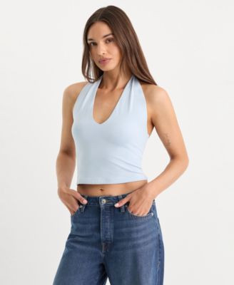 Women's Halter Neck Sleeveless Top | Macy's