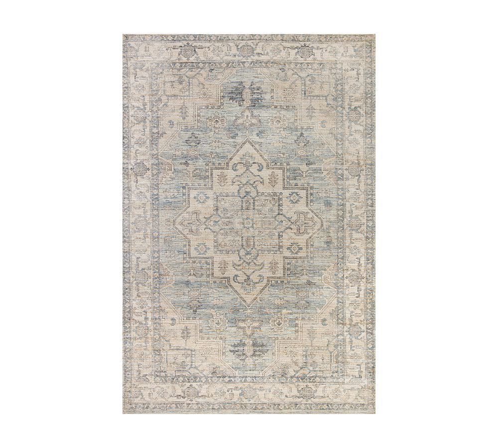 Minnah Handwoven Printed Rug | Pottery Barn (US)