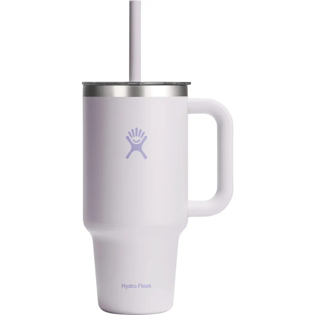 Hydro Flask 32-Ounce Clear Lid Travel Tumbler in Cloud Pink at Nordstrom | Nordstrom