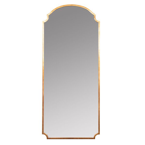 Saxton Gold 70-Inch Floor Mirror | Bellacor