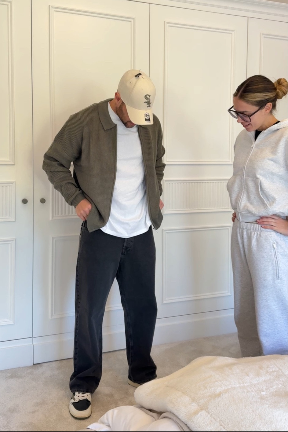 styling Kieran 💅🏼 I actually loved this. He wears a large cardigan & w33 l30 jeans 

#LTKeurope #LTKuk #LTKmens