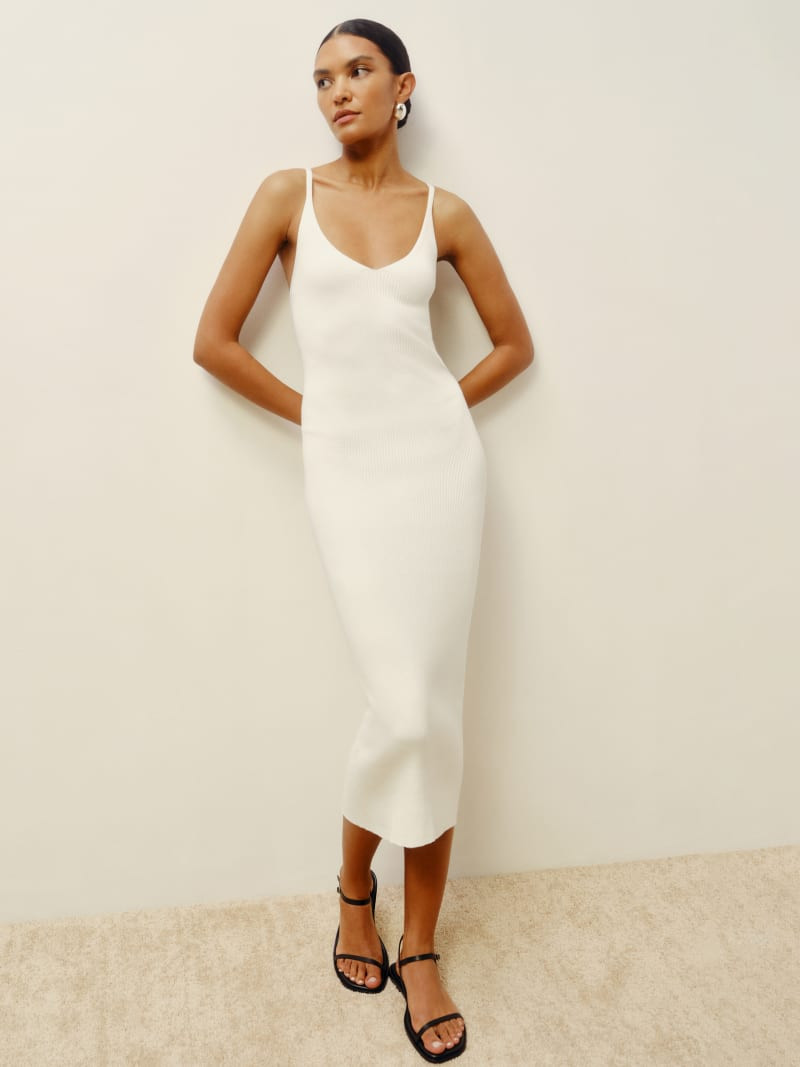 Dahlia Cotton Sweater Dress | Reformation (Global)