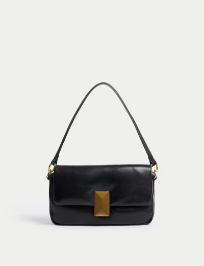Faux Leather Puffy Baguette Bag | Marks & Spencer (UK)